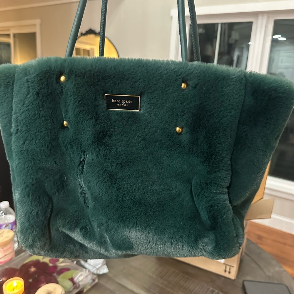 Kate Spade faux fur bag